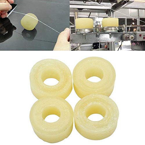 BAAQII 4 Stück Allgemeine Garn Wachs zu behandeln Garn für Strickmaschine Baumwollseidenfaden