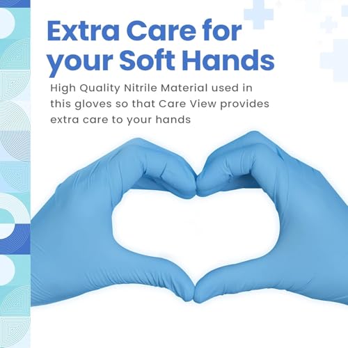 Image of amazon basics NITRILE DISPOSABLE AND POWDER FREE GLOVES - LATEX FREE-ALL PURPOSE /MEDICAL /EVERYDAY USE * (Pack of 100), Blue
