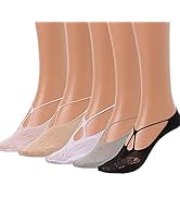 IYOU Sexy No-Show-Socken Schwarz Schmetterling Niedrig geschnittene Socken Elastisch Dünn Atmungs...