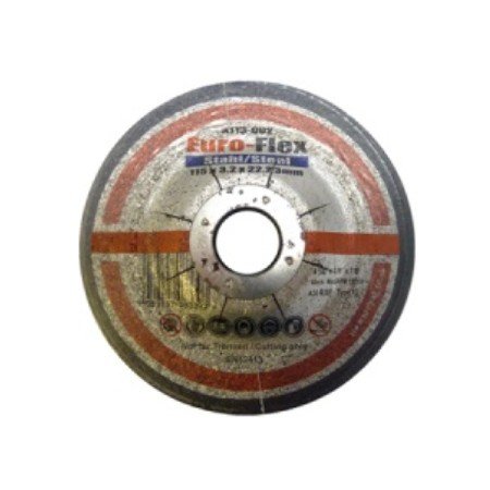Euroflex - Disco de corte (metal, 115 mm x 3 mm x 22 mm, 25 unidades)