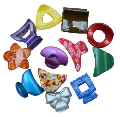 imioxo Daily use stylish Hair Clutch/Claws/Clips for Girls and Women Combo of 12 Pieces(IMIT33)