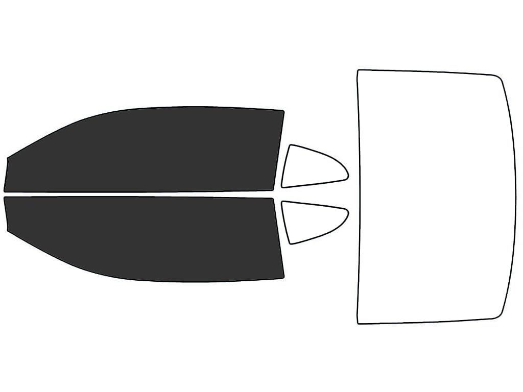 Rvinyl Window Tint Kit Compatible with Chevrolet Camaro 2016-2023 (Coupe) - Front Precut Kit - 20%