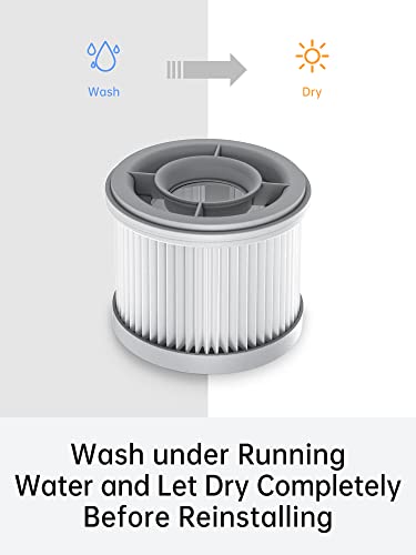Dreametech Replacement Hepa Filter, Washable Cartridge Filters For P10/P10 Pro Cordless Vacuum Cleaner #TOP2