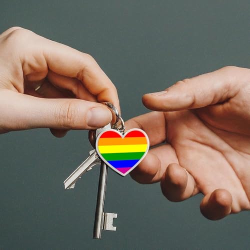 Image of Denylo pro Gay Pride Rainbow Keychain Pride Month LGBT Accessories Gift Jewelry Gifts for LGBT