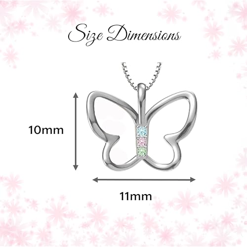 Cherished Moments Girl's Sterling Silver Butterfly Necklace Gift for Toddlers, Little Girls, Teens or Women4