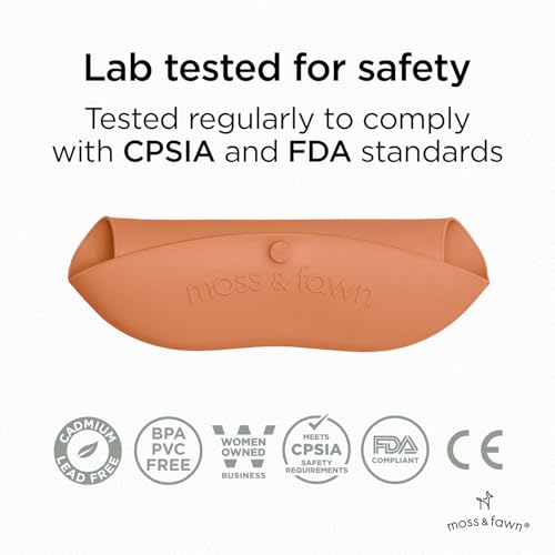 Gather & Roll Bib - Washable Waterproof Silicone Baby Feeding Bib - BPA, Lead, & PVC-Free4