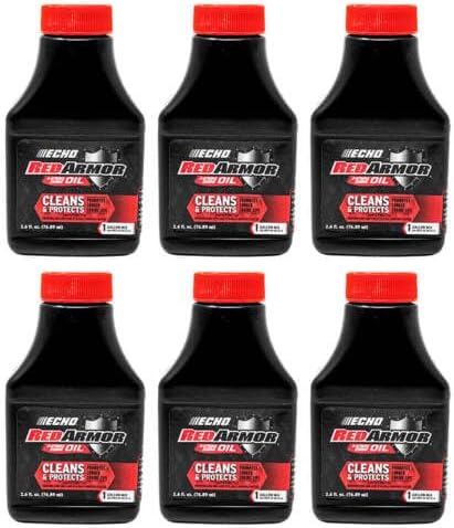 Replacement For Compatible With (6) Genuine OEM ECHO Red Armor 1 Gallon Mix of 2-Cycle Oil 2.6oz 2.6 oz 6550001