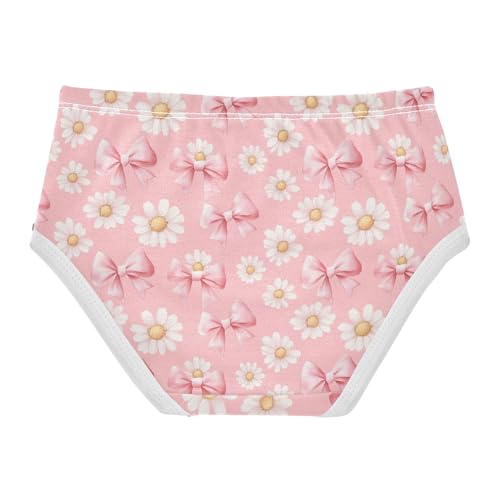 Girls Underwear Soft Cotton Bow Daisy Kids Panties in Sizes 2/3t, 4t, 5t, 6 and 82