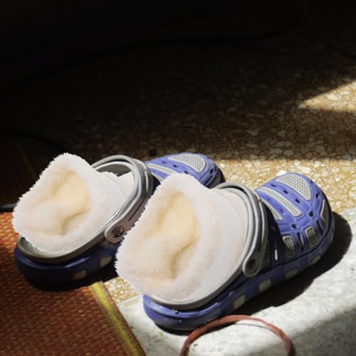 MAGICLULU 2 Pairs House Slippers Fleece Liners Winter Fur Insert Shoe Liners Sheepskin Replacement Insoles for Clogs2
