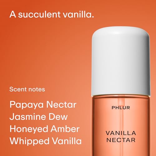 Image of PHLUR Vanilla Peach Trio ($78 Value) Hair & Body Mist Set, 3 Oz Each | Exclusive 3pc Travel Size Body Mist Set ft. Vanilla Skin, Vanilla Nectar, Peach Skin (3 x 3 fl oz)