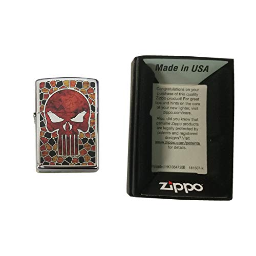 Zippo encendedor colección calavera vidrio miniatura 3