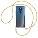 Produktbild mtb more energy® Handykette kompatibel mit Motorola Moto E7 Plus, E7+ (6.5'') - Metallkette (Gold) - Smartphone Hülle zum Umhängen - Anti Shock Full TPU Case