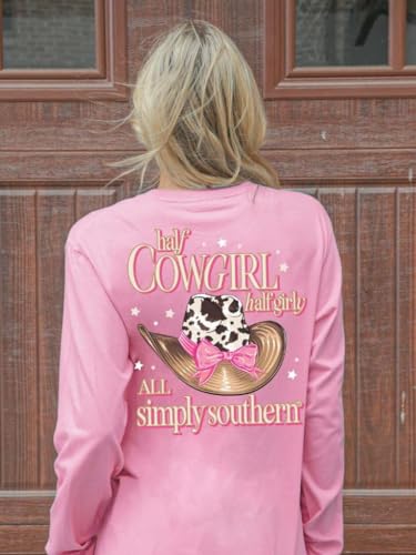 Simply Southern Youth Relaxed-Fit Long Sleeve T-Shirt | Half Cowgirl Half Girly | Preppy and Stylish Girl's T-Shirt, Small3