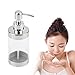Produktbild leoboone Universal Home Bad Edelstahl Presse Seifenspender Flüssigkeit Hand Waschen Shampoo Pumpe Silber & Transparent