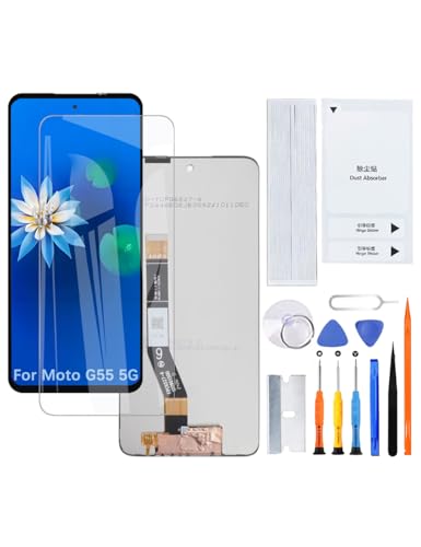 Écran de rechange pour Moto G55 5G XT2435-2 avec kit d'outils inclus