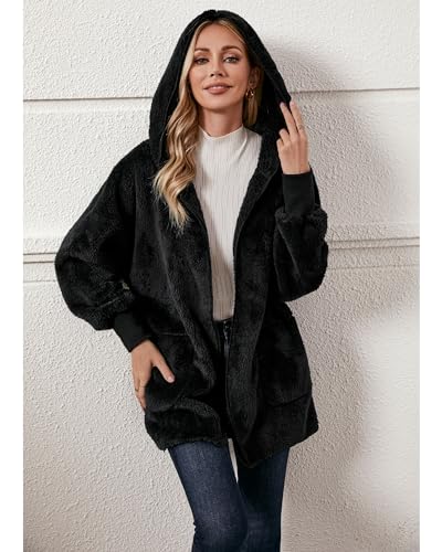 image for LookbookStore Lightweight Cardigan Women Faux Shearling Oversized Coat