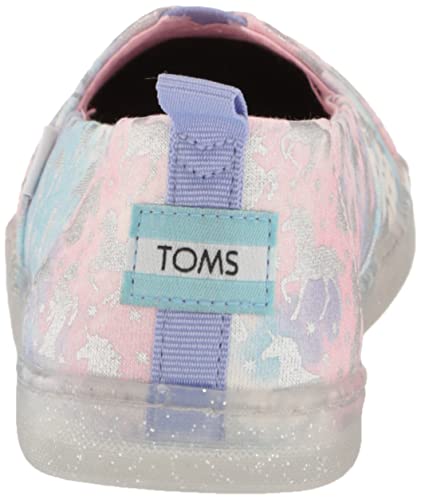 Toms Girls Alpargata Loafer Flat, Bright Iris Foil Unicorn Tie Dye Knit, 13 Big Kid #TOP2