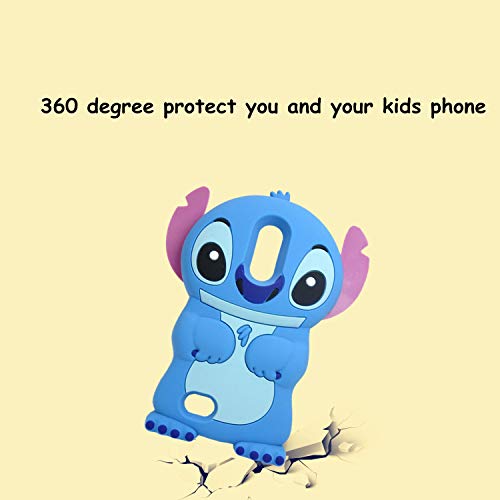 Aristo 3 Case, Tribute Dynasty, Fortune Case Cute Lilo Stitch 3D Cartoon Soft Silicone Animal Shockproof Anti-Bump Protector Kids Girlsboys Gifts Cover Replacement For Lg Phoenix 4/ K8 2018/Aristo #TOP2