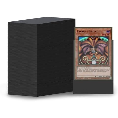 400Pcs Black Card Sleeves for Collectors Cover