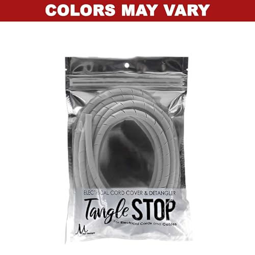 Turbo Power Twin Turbo 3200 White Hair Dryer and and M Hair Designs Tangle Stop Cord Detangler (Bundle 2 Items)