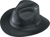 Henschel Black Leather Hat