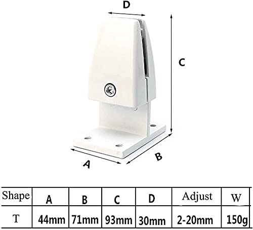 Clip de fixation robuste en alliage double serrage pour panneau rigide - 7