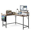 Amveya Schreibtisch Eckschreibtisch 124 cm Computertisch Bürotisch L Schreibtisch Vintage...