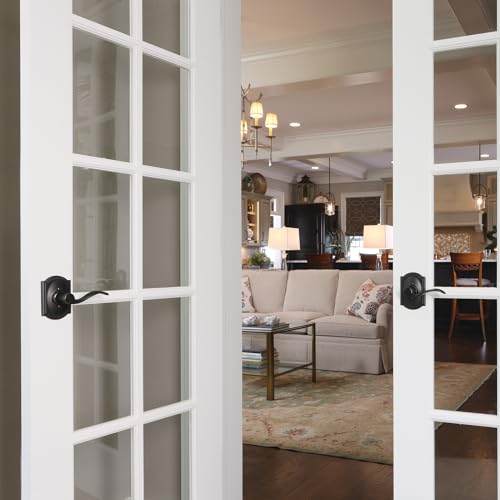 Image of Schlage F170 ACC 716 CAM LH Left Handed Accent Door Lever with Camelot Trim, One Sided Non-Turning Dummy Door Handle, Aged Bronze