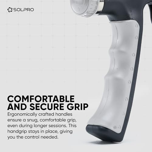 Image of Solpro Velgrip Adjustable Hand Grip Strengthener with Mechanical Counter for Men & Women | Adjustable 5 to 60 kg Resistance | Forearm, Wrist & Finger Strengthener | Home, Gym Workouts