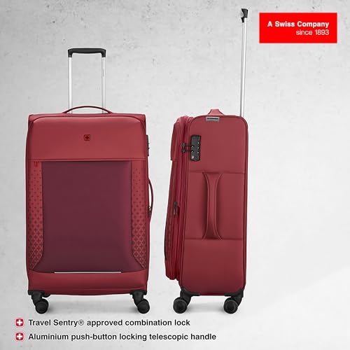 Image of WENGER, Veric Medium Softside Case, Salsa, 66 Liters, Swiss Designed-Blend of Style & Function, 612317-X1