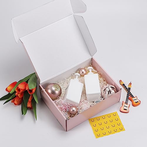 Image of HORLIMER 12x9x4 inches Shipping Boxes Set of 20, Pink Medium Corrugated Cardboard Gift Mailer Box