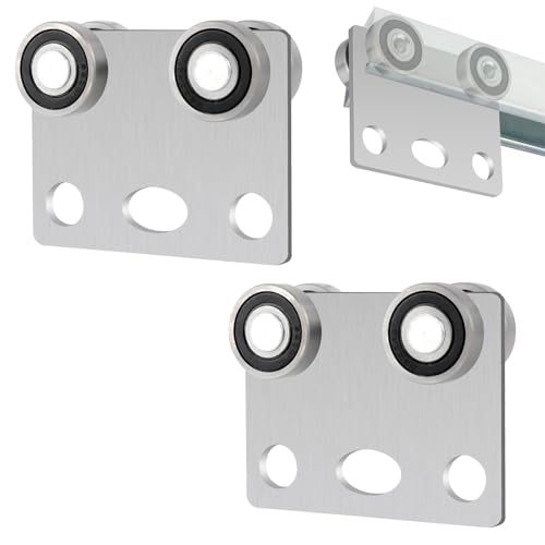 BIAXJUNY 4 Wheel Trolley Assembly Rollers, Bearing Trolley Assembly for Use with 1-5/8