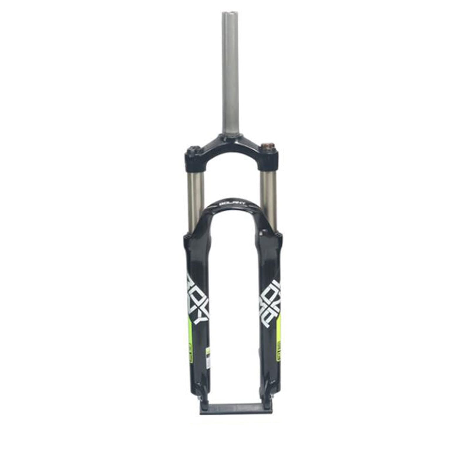 ZXGSXIOU 24 Inch Suspension Bicycle Front Fork,Travel 100mm Shoulder Control Fork Mountain Disc/V- Brake fork