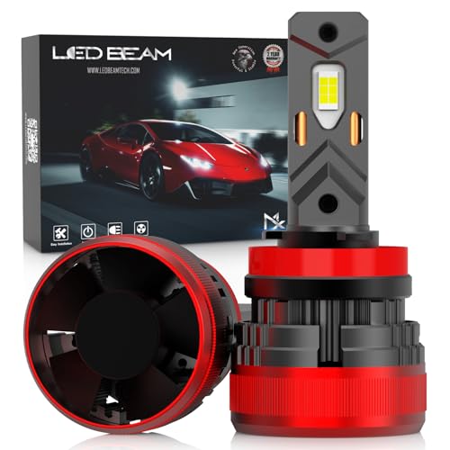 Image of LEDBeam LED MX 120W Automotive Grade 7035 Chip 22000Lm 6000k White Car Headlight Bulbs with External Canbus Ballast Driver (12V,120W /2bulbs) (H8 /H9 /H11 /H16), Pack of 2
