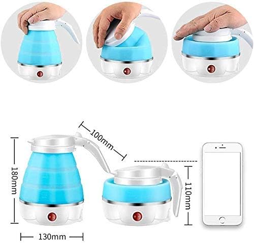 Miniatura 4 de Hervidor eléctrico plegable plegable de silicona de grado alimenticio Hervidor eléctrico plegable - 0.6L, 700W presente rápido