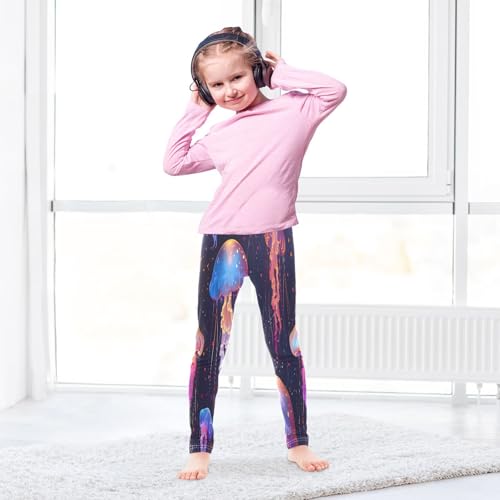Bolaz Toddler Girls Leggings Printed Yoga Pants Leggings Manta Jellyfish Innovative Page Design Soft Dreamy ATM for Kids4