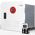 FOGATTI RV Tankless Water Heater, InstaShower 8 Plus, Gen 2, with 15 x 15 inches White Door and Remote Controller, DC 12V, Best High Altitude Performance, Ideal for RVers' Everyday Use