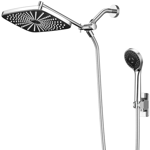 Cabezal de ducha lluvia 11 pulg con brazo ajustable