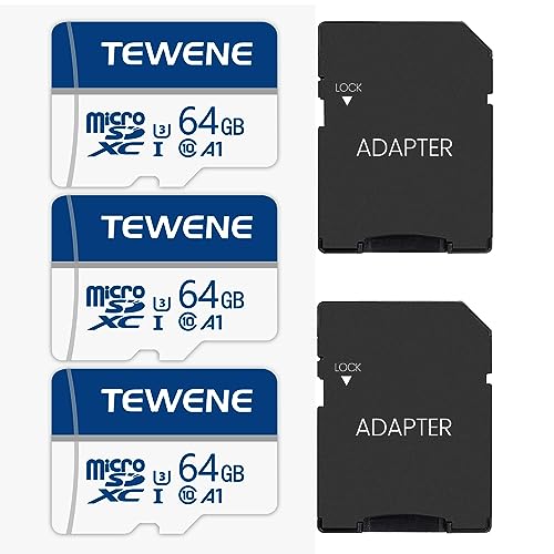 TEWENE TFJ[h 64GB 3Zbg [J[h }CNJ[h \  Class10 A1 Ki UHS-I U3 eʊg ϒቷ/ύ h X ]