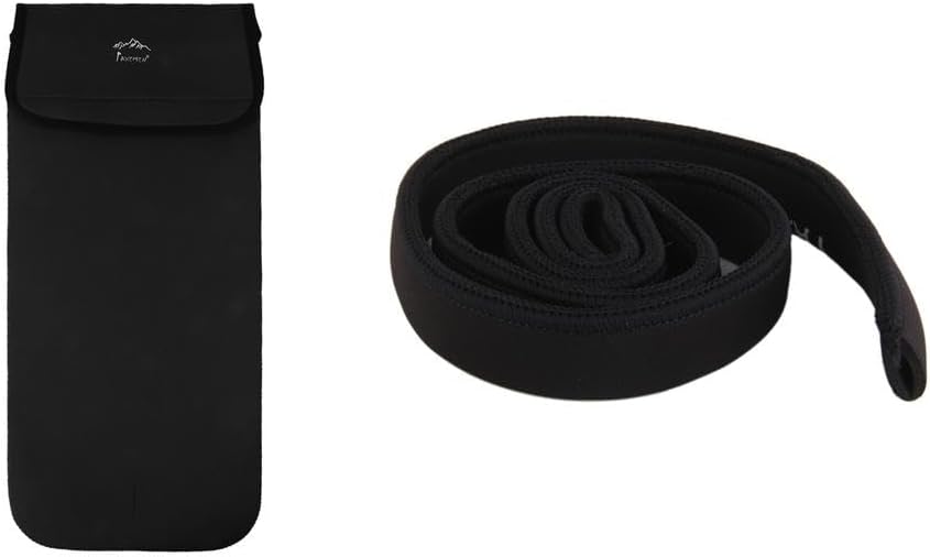 Insulating Tube Sleeve Water Bag Holder & Thermal Storage Pouch | Hydration Pack for Hiking Climbing & Camping | Water Reservoir Neoprene Cover with Cooler Bag | Drink Tube or, Black