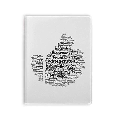 Journal intime LGBT Rainbow Wordcloud à couverture souple pour vos notes de voyage