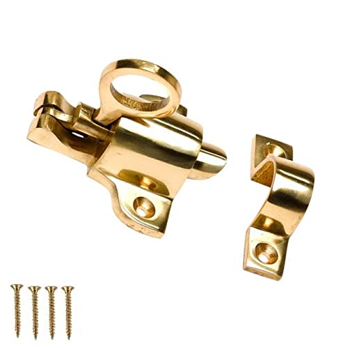 TERF® Traditional Vintage Polished Brass Window Fanlight Skylight Catch