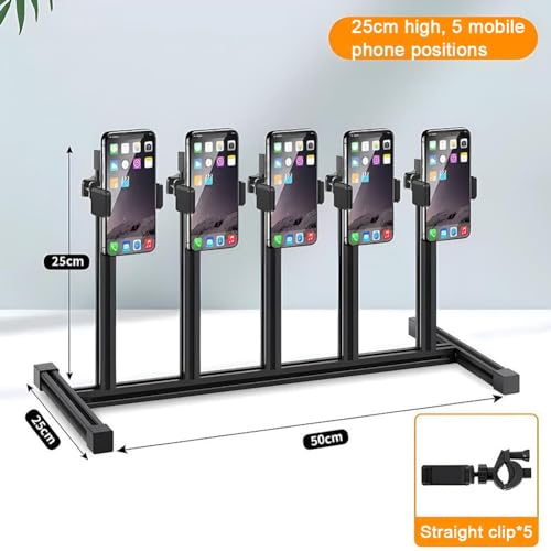 Support de téléphone réglable en métal extensible pour visioconférence stable