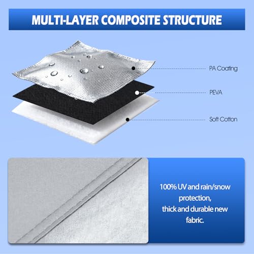 Image of Car Cover Fit for Audi A5 /S5 /RS5 Sedan 2007-2026, Migaven Waterproof Full Exterior Cover Sun Rain Protection with Door Zipper and Cotton Lining, Silver