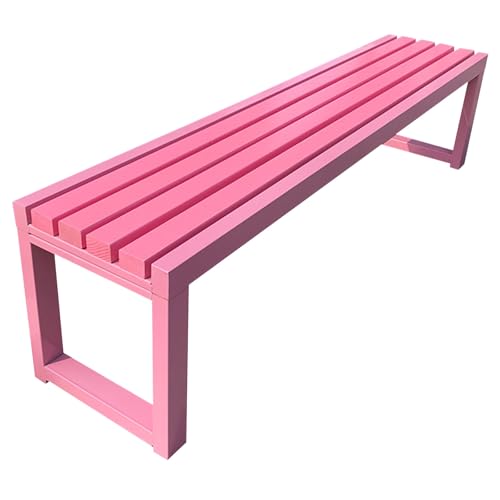 Banc d'extérieur noir résistant aux intempéries avec structure en acier - 2