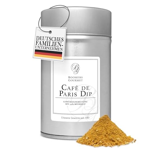 Boomers Gourmet - Cafe de Paris Dip Gewürzmischung - Gewürzdose 11,5 cm - 150 g