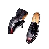 YUYUOR Wedding Shoes Men Formal Coiffeur Loafers Men Dress Shoes Leather Brand Classic Shoes Men Elegant Sepatu Slip On Pria (Color : 4, Shoe Size : 6.5)