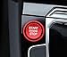 iJDMTOY Set of RS Style Red Aluminum Keyless Engine Push Start Button w/Surrounding Ring Trim Compatible with Golf GTI Jetta Atlas Tiguan Passat CC, etc