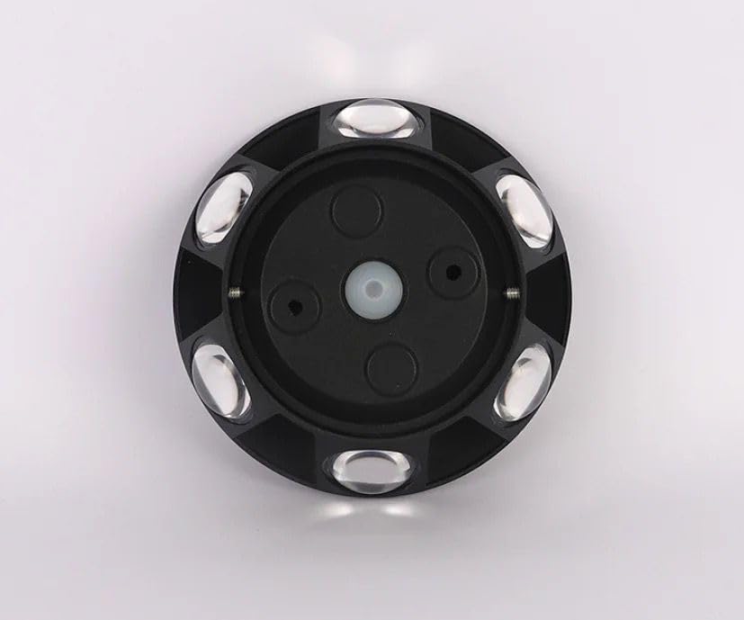 Image of blissbells Modern Round LED Wall Light - Up Down Warm White Decorative Wall Sconce | Black Finish Aluminium Body | Indoor Wall Lamp for Living Room, Bedroom, Hallway