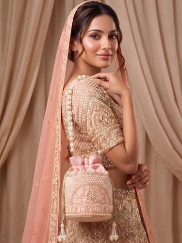 Image of Adiva Potli Handbags For Women | Potli Bags For Ladies For Wedding | Potli Bags For Women | Wedding Bags For Woman | Batwa Potlis Hand Bag | Designer Potli Bag For Ladies For Marriage